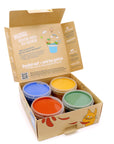 Neogrün Organic Finger Paint Set 4x120g – Blue, Yellow, Red, Green