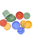 Neogrün Organic Finger Paint Set 4x120g – Blue, Yellow, Red, Green