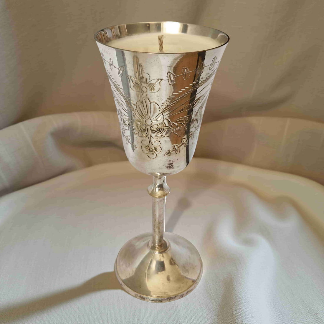 Silver Goblet Scented Candles