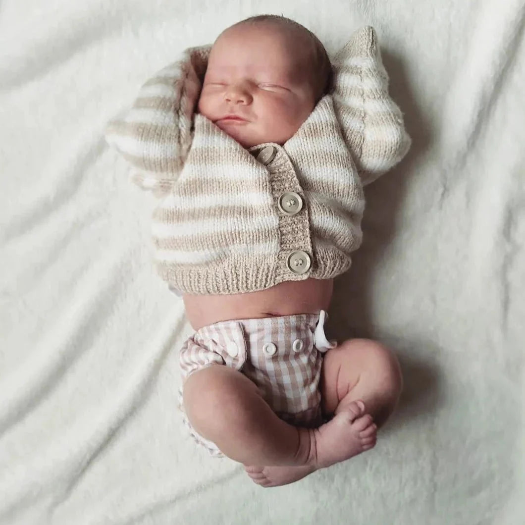 Newborn Reusable Cloth Nappy - White