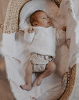Newborn Reusable Cloth Nappy - White