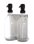 Nickel Double Wall Mounted Soap Dispenser-6