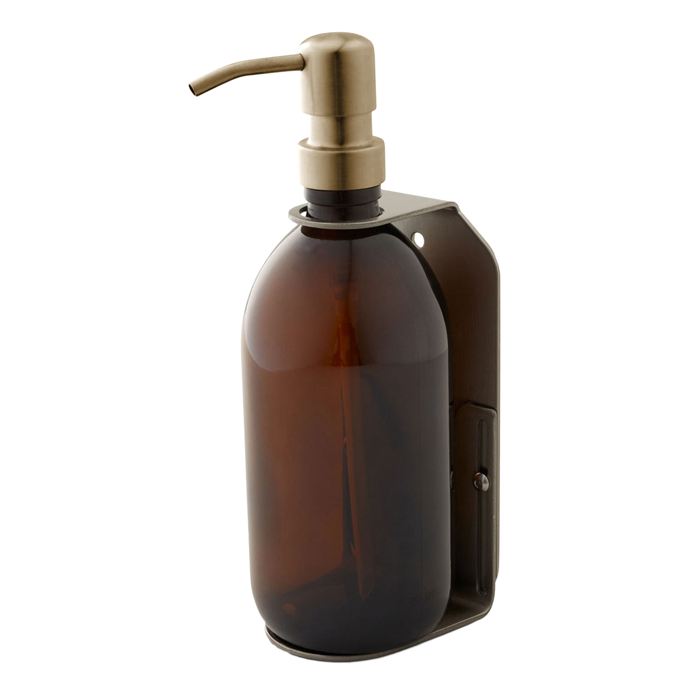 Nickel Single Wall Mounted Soap Dispenser-4