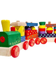 Giant Wooden Block Train with Sound Effects
