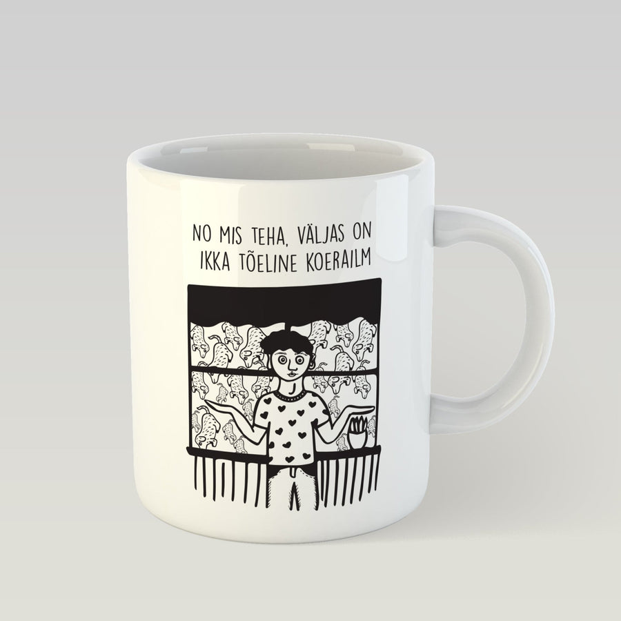 Designer Mug - True Dog Weather Outside - Paula Design