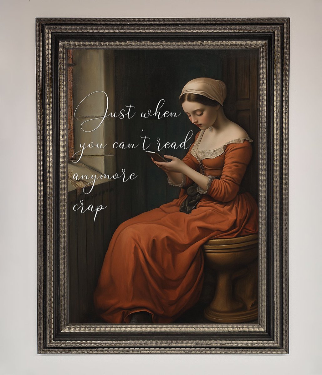 No More Crap Framed Poster