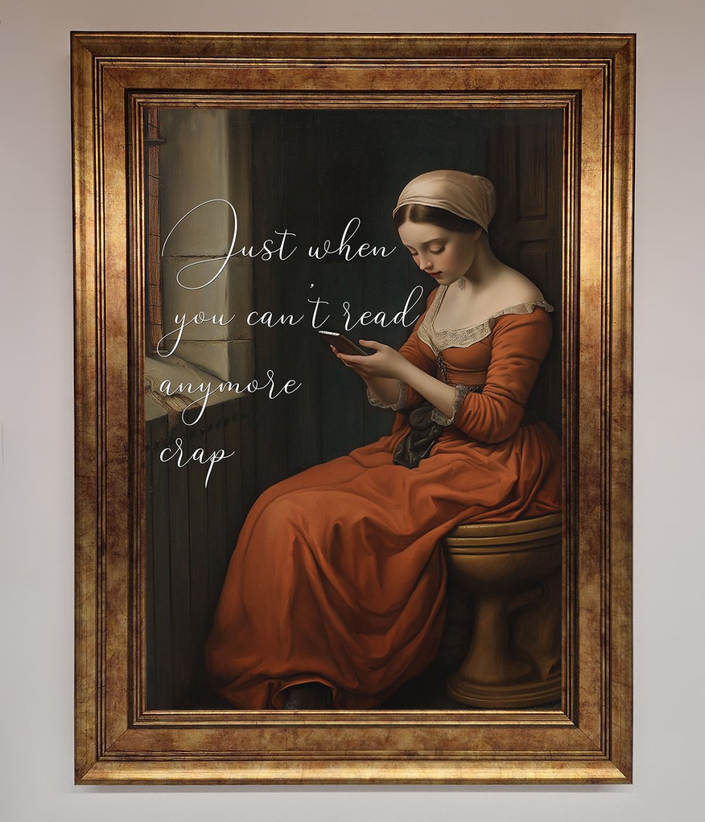No More Crap Framed Poster