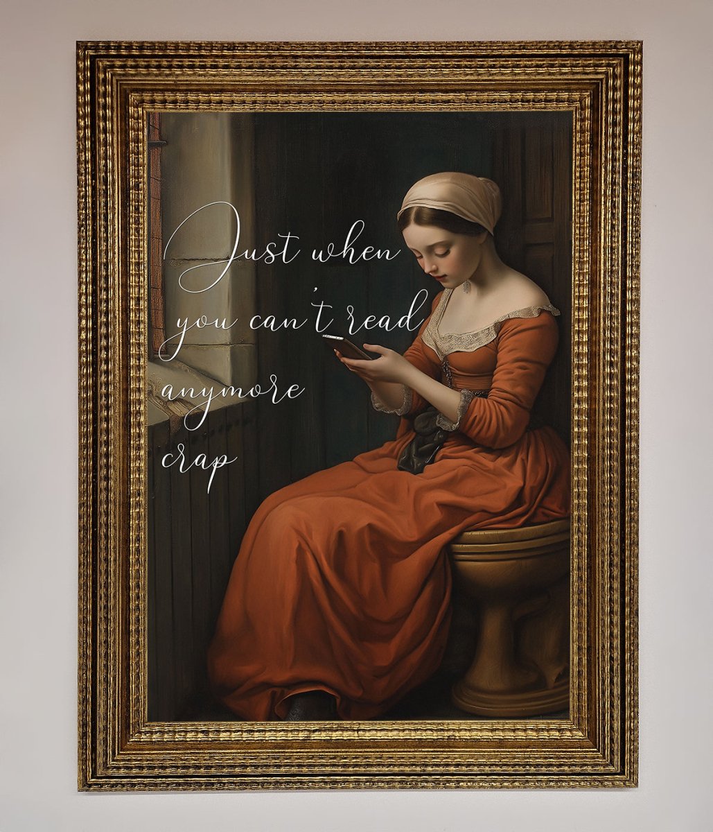No More Crap Framed Poster