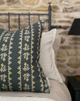 Nora Square Cushion - Slate Green