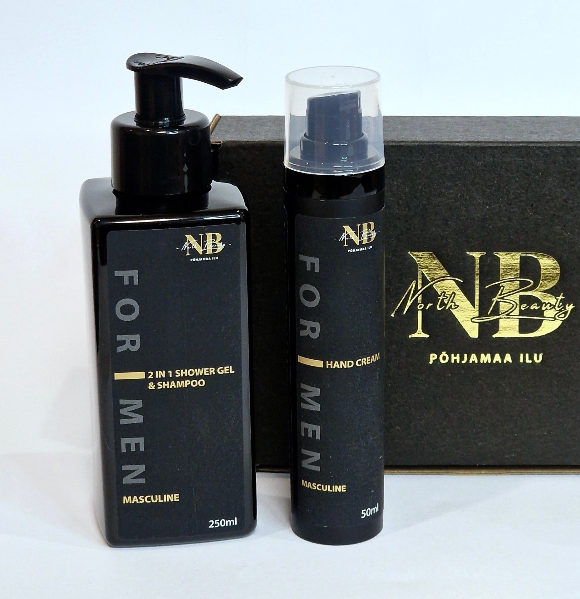 Two essentials for daily care, packed in a sleek black gift box. by North Beauty at www.brixbailey.com