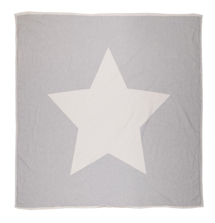 Premium organic cotton baby blanket, soft and stylish dove grey throw for infants, cozy pram blanket, best-selling luxury nursery essential by Wildash London at brixbailey.com