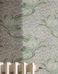 Nouveau Blossom - Verte - Wallpaper