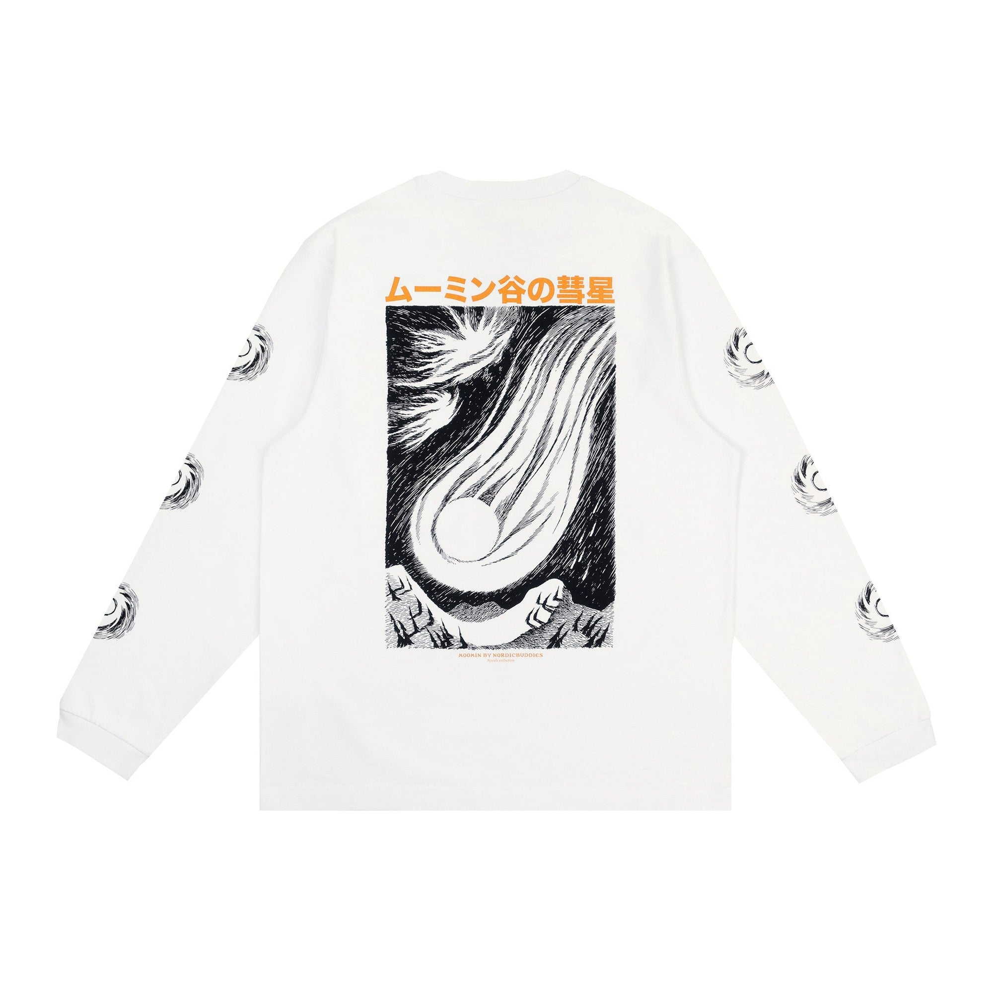 Novels Long Sleeve Unisex Shirt in White
