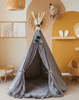 MINICAMP Kids Playmat in Grey - Soft, Hypoallergenic & Handcrafted for Playrooms by Minicamp at brixbailey.com
