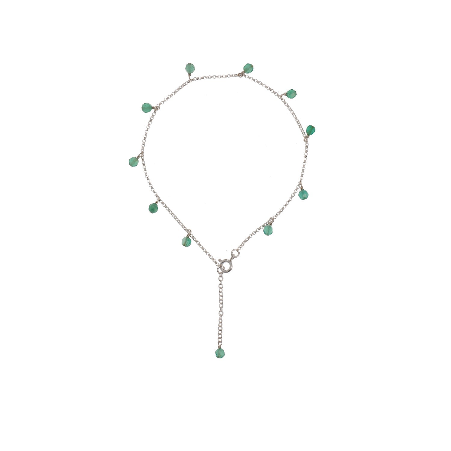Eat Pray Love Semi Precious Stone Anklet