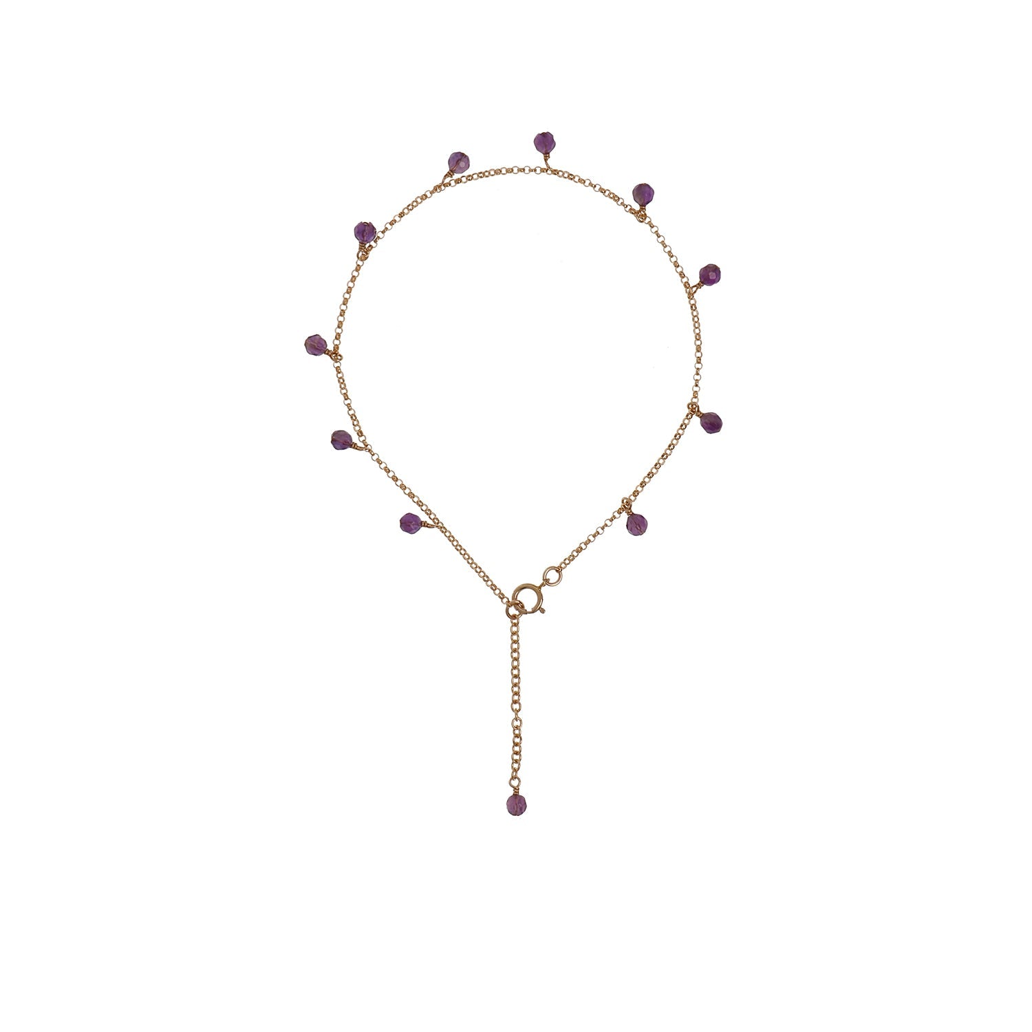 Eat Pray Love Semi Precious Stone Anklet