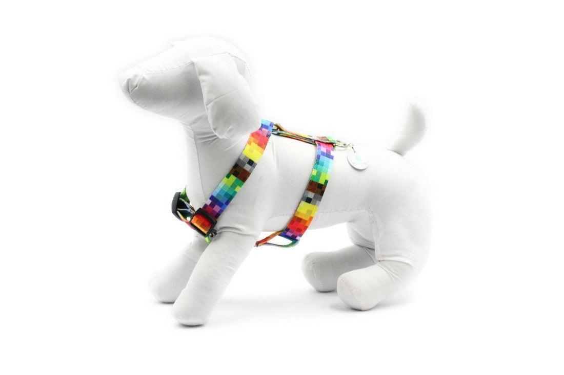 Nylon Pixels Adjustable Dog Harness