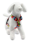 Red Graffiti Nylon Dog Harness