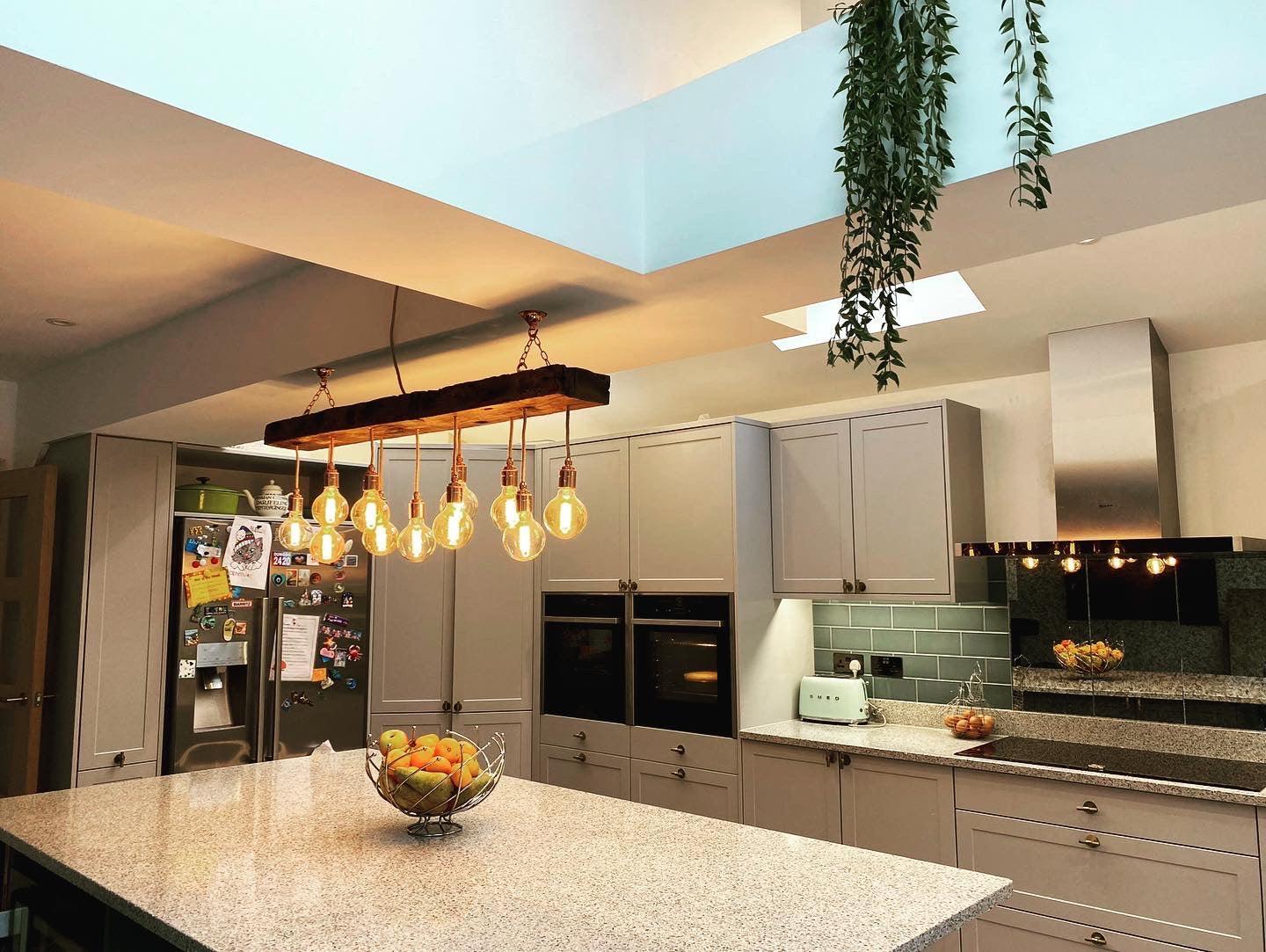Oak Beam Chandelier