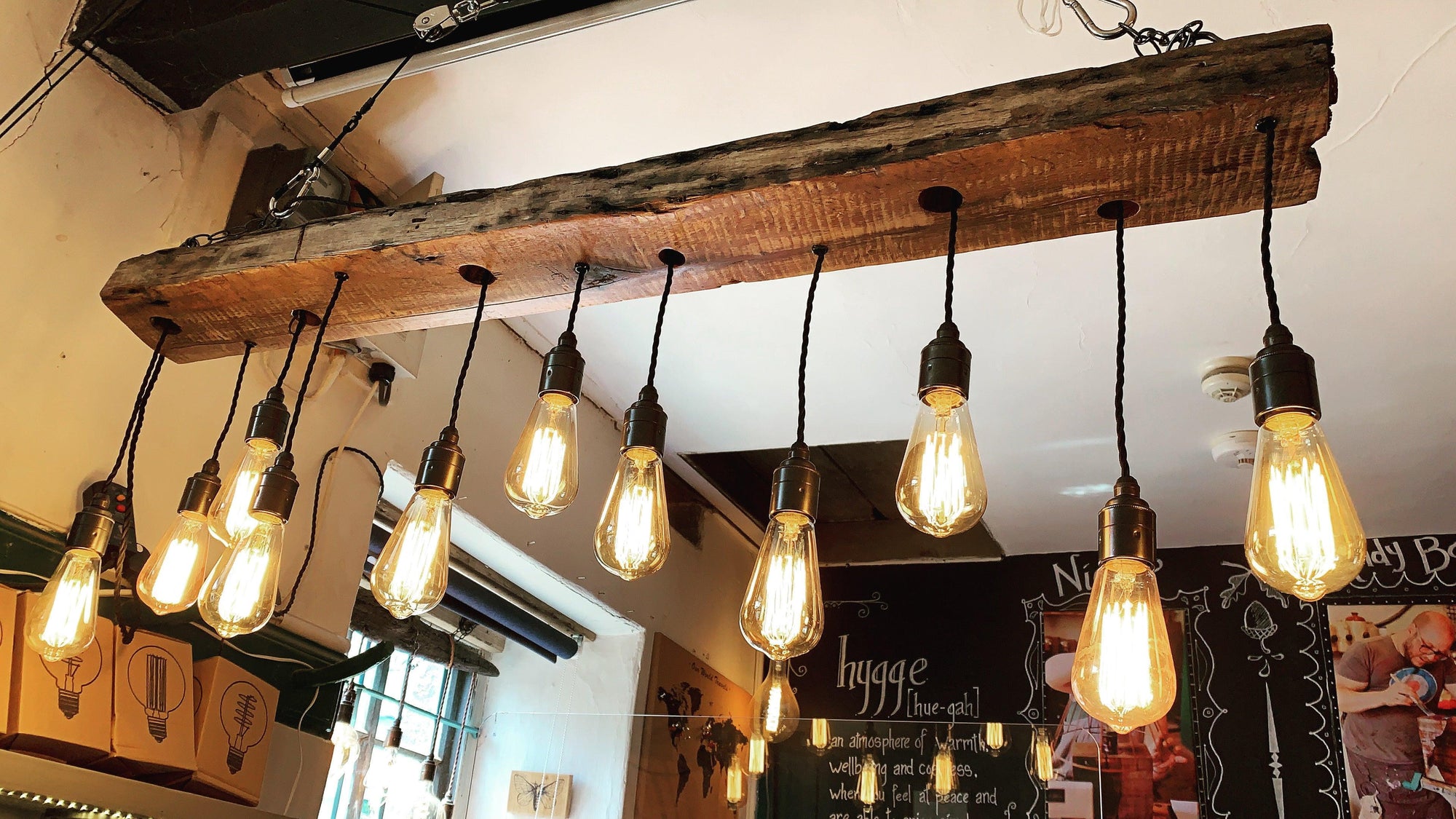 Oak Beam Chandelier