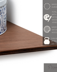 Wooden Corner Shelf Edge
