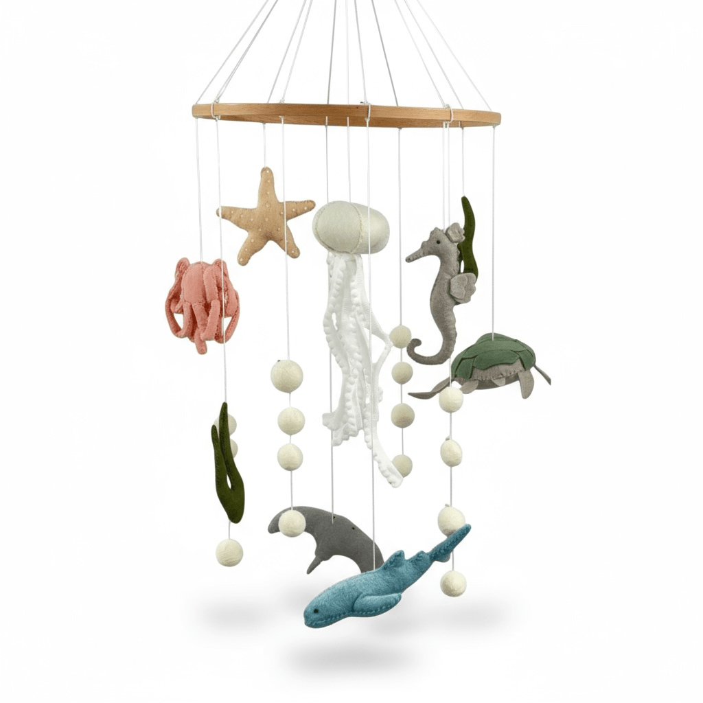 Ocean Drift Felt Cot Mobile