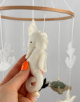 Ocean Whispers Cot Mobile with Felted Sea Creatures
