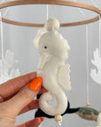 Ocean Whispers Cot Mobile with Felted Sea Creatures