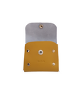 Handmade Leather Simple Coin Purse - Yellow Ochre