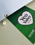 Official Yeo Valley Silver Heart Earrings