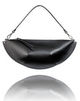 Olivia Black Leather Handbag