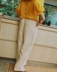 Roxane Linen Blouse - Marigold