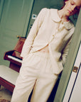 Claudine Linen Blouse  - Natural
