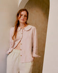 Claudine Linen Blouse  - Primrose