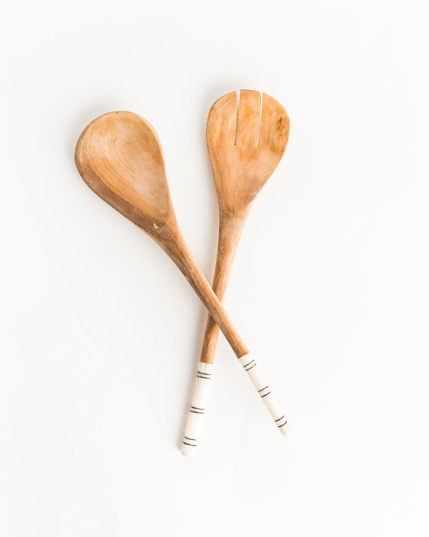 Striped Salad Servers-0