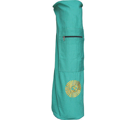 Yoga Mat Duffel Bag with Embroidered OM Design