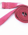 D-ring Handwoven cotton yoga Strap - 6'-4