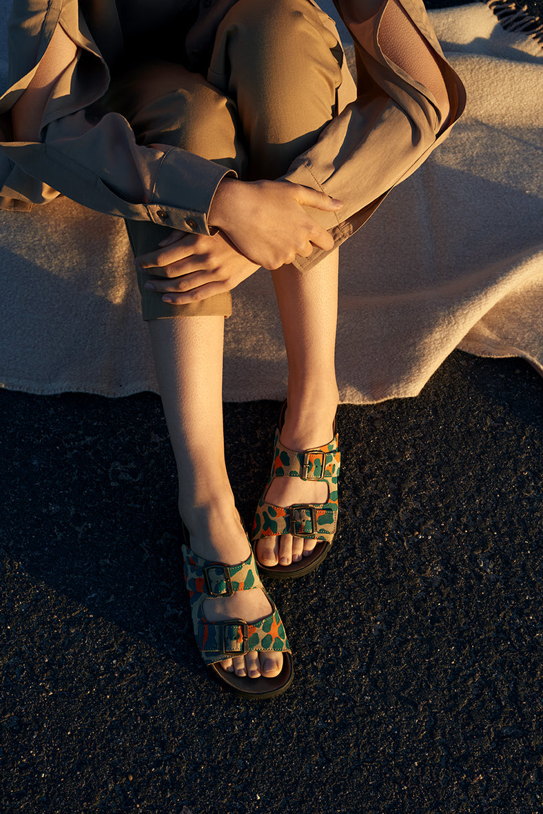 Multicolor Leather Sandals