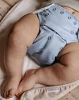 One Size All-In-One Reusable Cloth Nappy - Dusty Blue