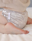 One Size Reusable Cloth Nappy Wrap - Grey Mist
