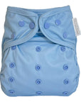 One Size Reusable Cloth Nappy Wrap - Dusty Blue