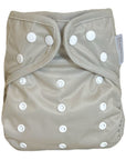 One Size Reusable Cloth Nappy Wrap - Grey Mist