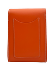 Handmade Leather Festival Phone Bag - Orange