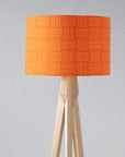 Orange Lines Geometric Contemporary Lampshade, Ceiling or Table Lamp Shade