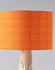 Orange Lines Geometric Contemporary Lampshade, Ceiling or Table Lamp Shade
