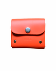 Handmade Leather Simple Coin Purse - Orange