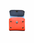 Handmade Leather Simple Coin Purse - Orange