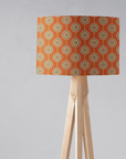 Orange Drum Lampshade, Retro Circles Design Shade for Table, Floor or Ceiling Pendant Light