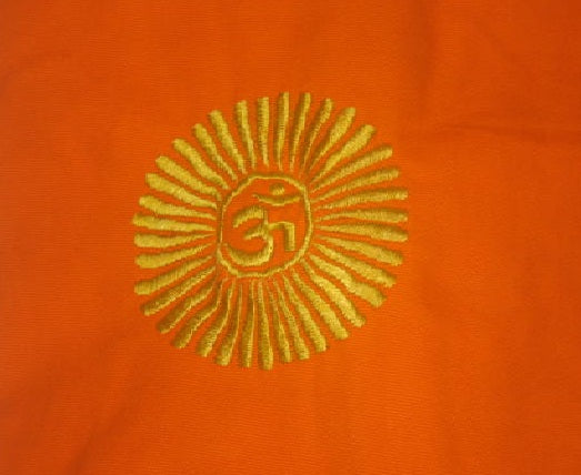 Yoga Mat Duffel Bag with Embroidered OM Design