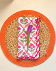 Seagrass Placemats - Orange (set of 4)